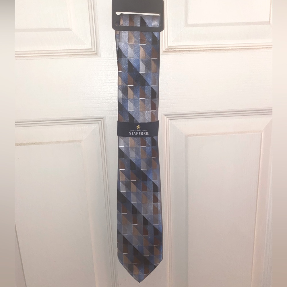 Stafford Necktie - Men’s - Blue and Gold
